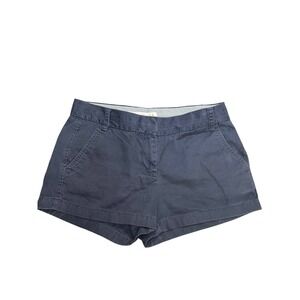 J Crew Chino‎ Broken In Shorts Women's Size 6 Gray Casual Classic Twill Preppy